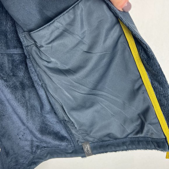 L.L. Bean Luxe Fleece Long Vest Blue Soft Size Medium M Misses EUC D2231 - Picture 10 of 15